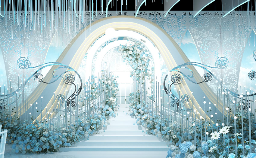 武胜釡香烙馍村水晶厅效果展示